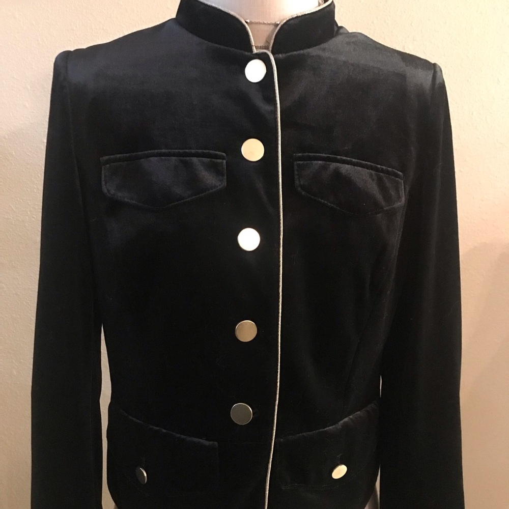 Black velvet jacket